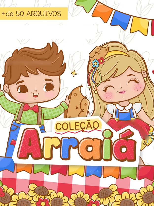 12 - Coleção Arraiá Festa Junina - Kit Digital - Imagem 1