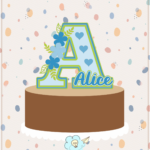Topo de Bolo - Alfabeto
