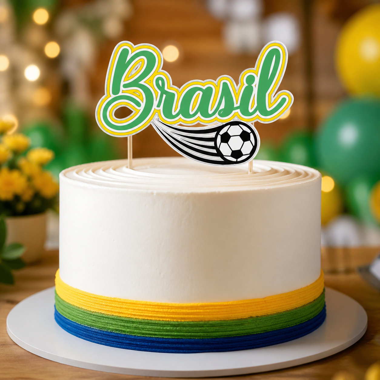 14-BRASIL Copa do Mundo - Topo de Bolo - Imagem 1