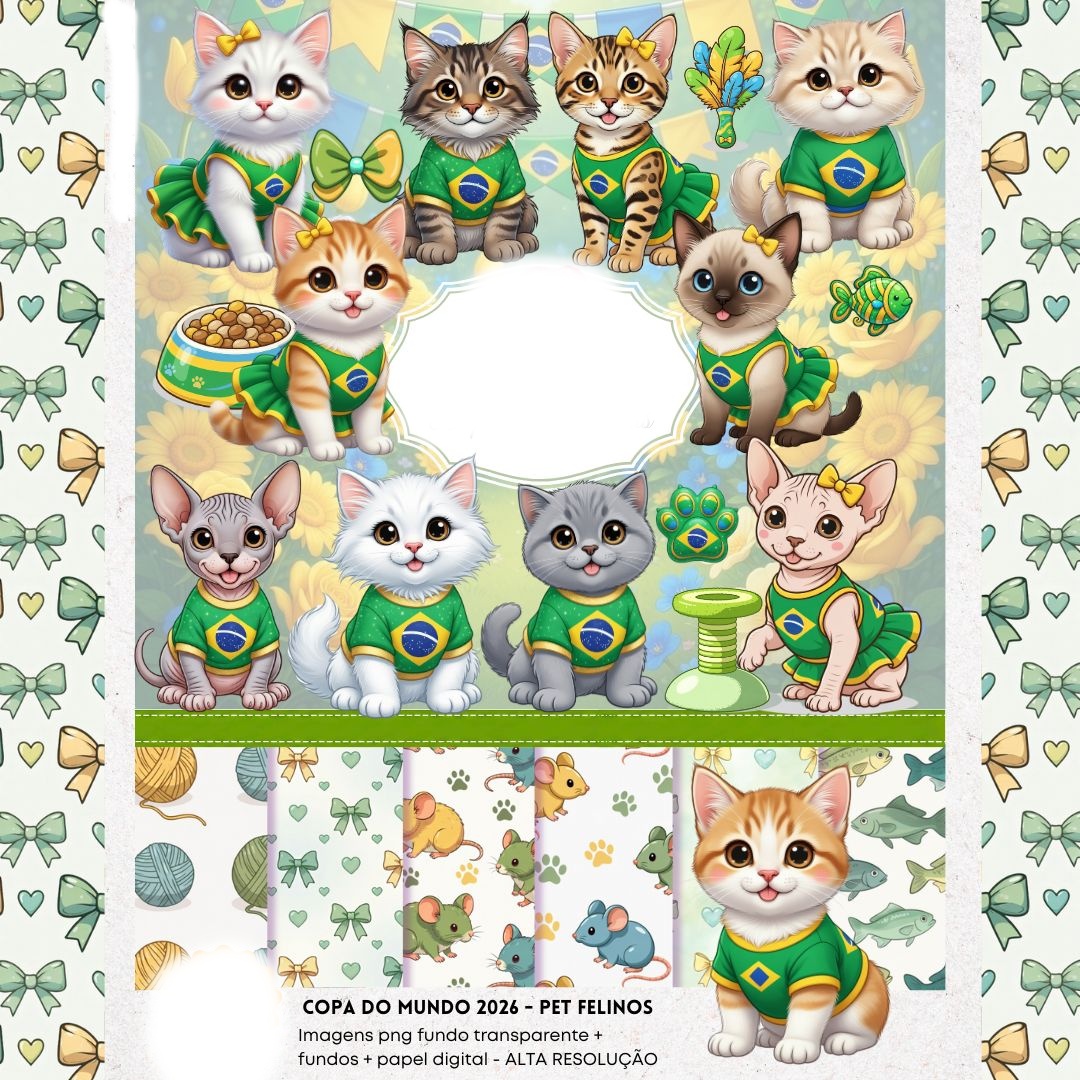 15 - 84-COPA PETS 2026 FELINOS Copa do Mundo - Kit Digital - Imagem 1