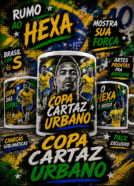 15 - Copa Street Urbano Copa do Mundo - Sublimação - Imagem 1