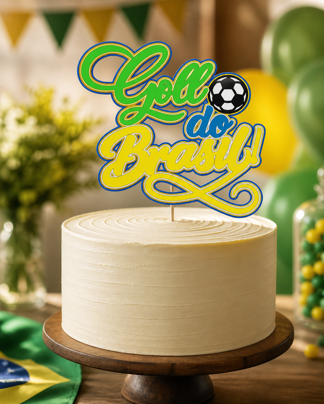 18 - GOLL DO BRASIL Copa do Mundo - Topo de Bolo - Imagem 1