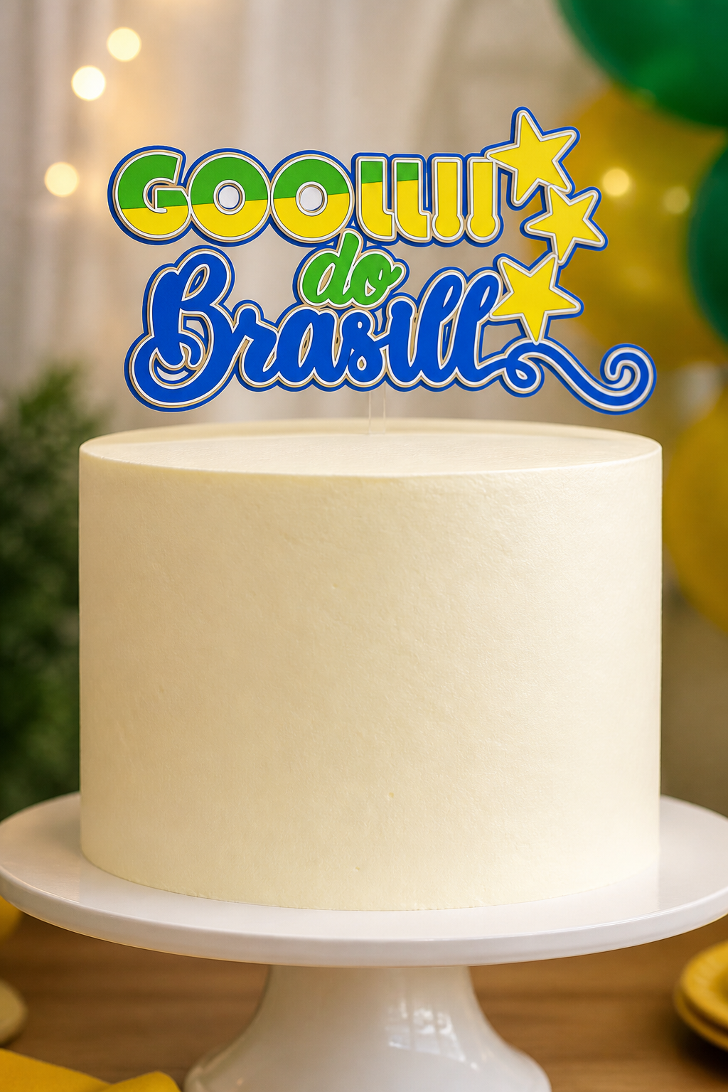 19 - GOOLL DO BRASIL Copa do Mundo - Topo de Bolo - Imagem 1