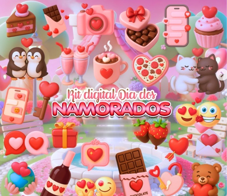 2 - Dia dos Namorados Dia dos Namorados - Kit Digital - Imagem 1