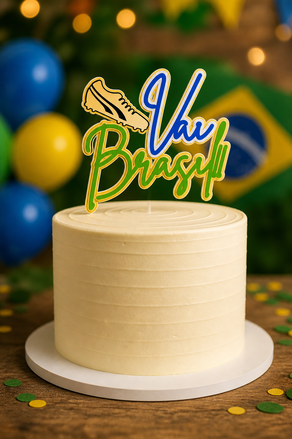 28 - VAI BRASIL -11 Copa do Mundo - Topo de Bolo - Imagem 1