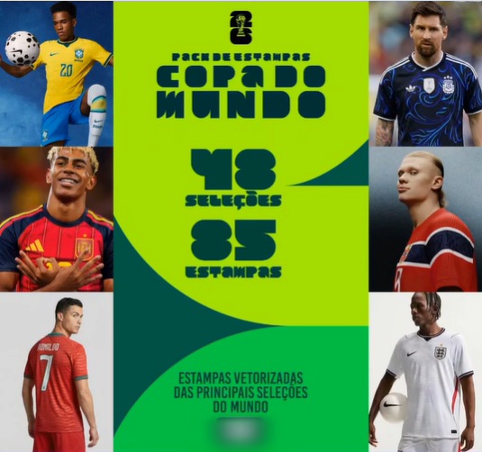 3 - Copa 2026 Copa do Mundo - Sublimação - Imagem 1