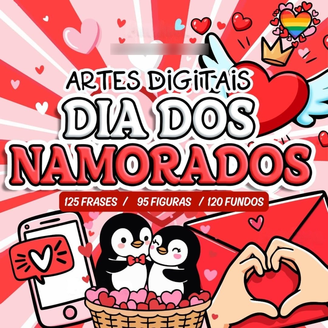 4 - Dia dos Namorados 2025 Dia dos Namorados - Kit Digital - Imagem 1