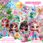 Jardim Cute - Kit Digital
