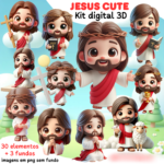 Jesus Cute - Kit Digital