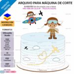 Topo de Bolo - Aviador