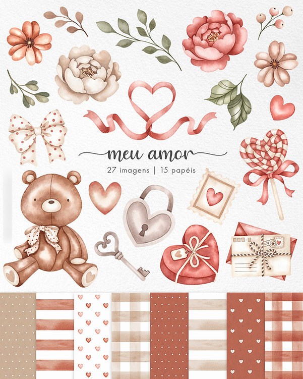 6 - Meu Amor Dia dos Namorados - Kit Digital - Imagem 1