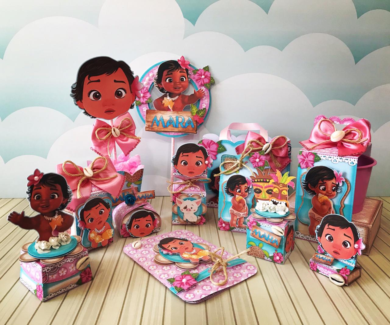 7 - Moana Baby - Lina Criativa Moana - Arquivo de Corte / Festa - Imagem 1