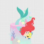 Topo de Bolo - A Pequena Sereia