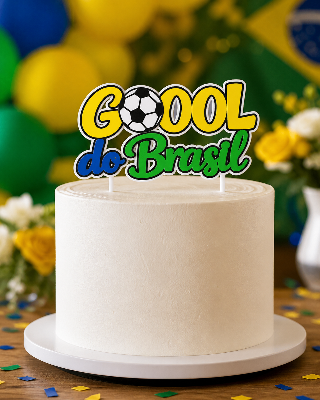 8-GOL DO BRASIL Copa do Mundo - Topo de Bolo - Imagem 1