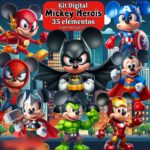Mickey Heróis - Kit Digital