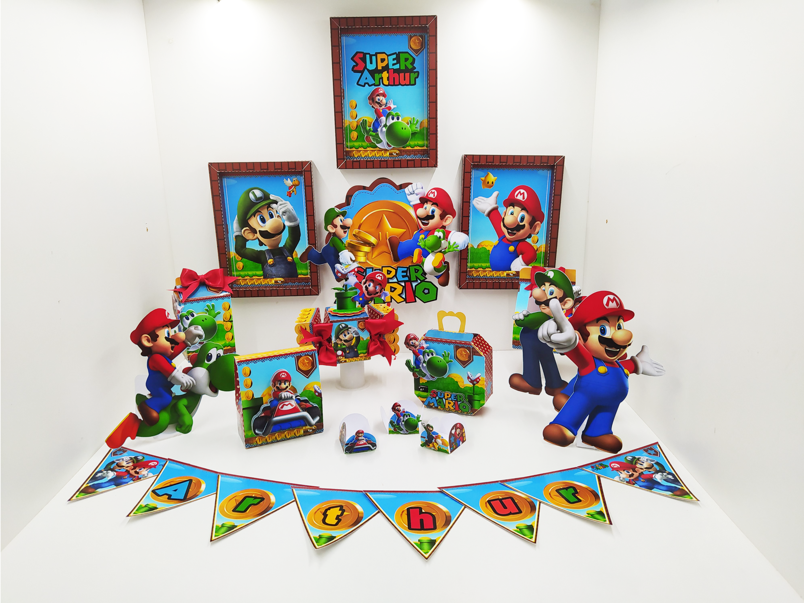 9 - Mario Bross Super Mario - Arquivo de Corte / Festa - Imagem 1