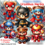 Ursinhos Heróis - Kit Digital