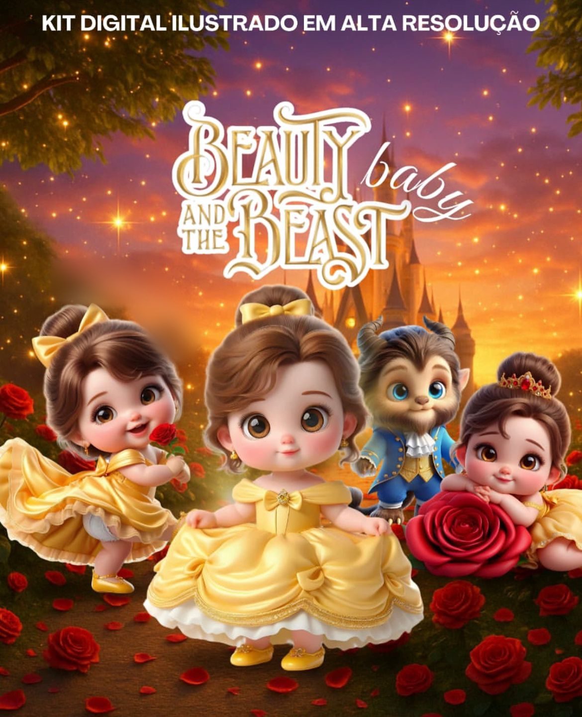 A BELA E A FERA BABY A Bela e a Fera - Kit Digital - Imagem 1