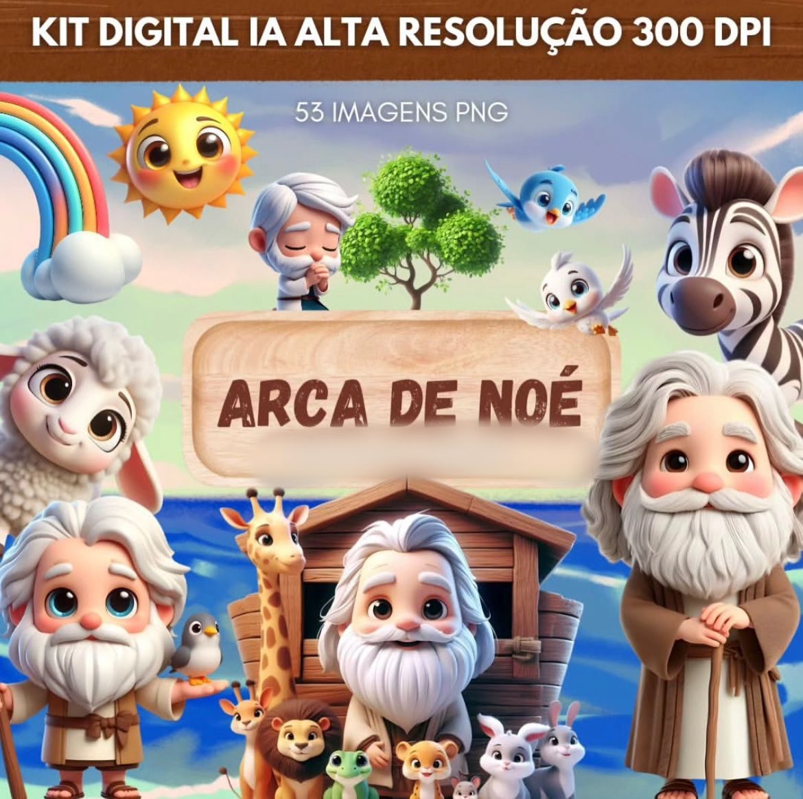 ARCA DE NOÉ Arca de Noé - Kit Digital - Imagem 1