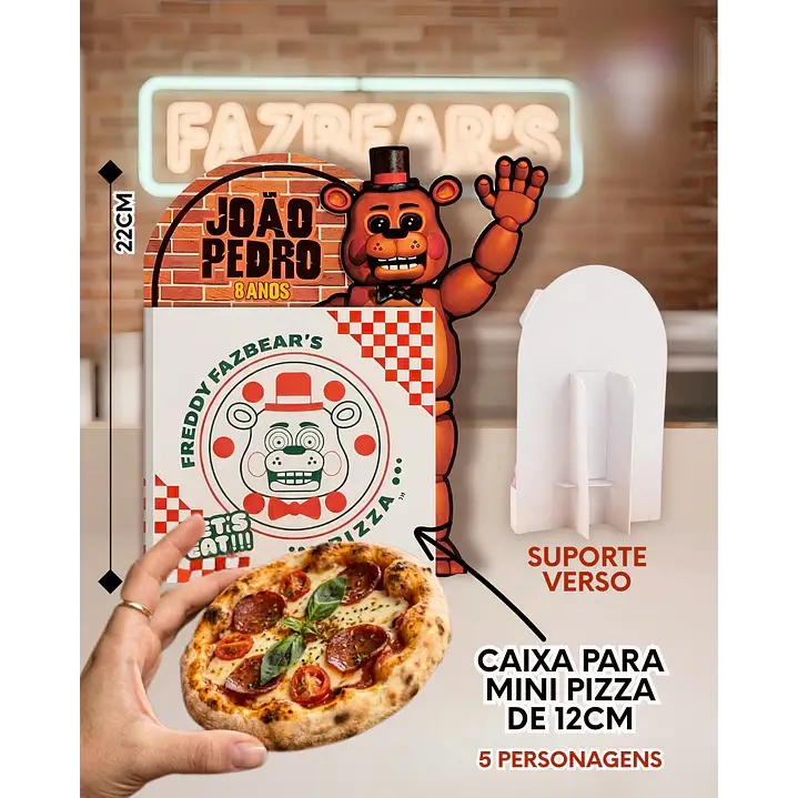 CENTRO DE MESA Five Nights at Freddy’s Centro de Mesa Five Nights at Freddy’s - Imagem 1