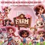 Fazendinha Rosa - Kit Digital
