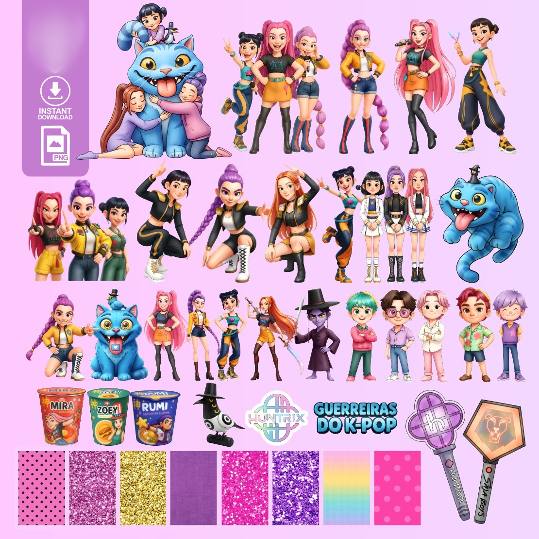 GUERREIRAS DO KPOP Guerreiras do K-Pop - Kit Digital - Imagem 1