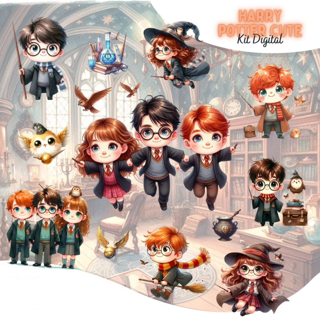 Harry Potter Cute Harry Potter Cute - Kit Digital - Imagem 1