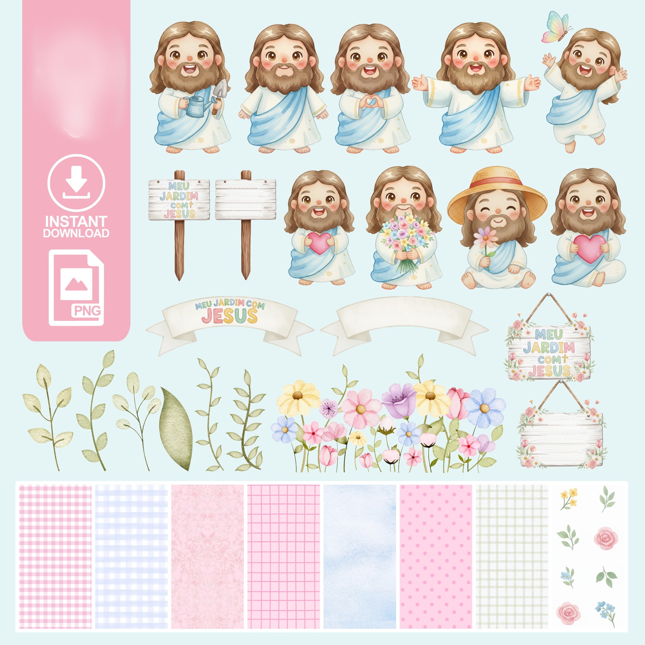 JARDIM COM JESUS Jardim com Jesus - Kit Digital - Imagem 1