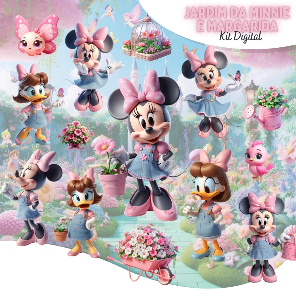 Jardim da Minnie e Margarida Jardim da Minnie e Margarida - Kit Digital - Imagem 1