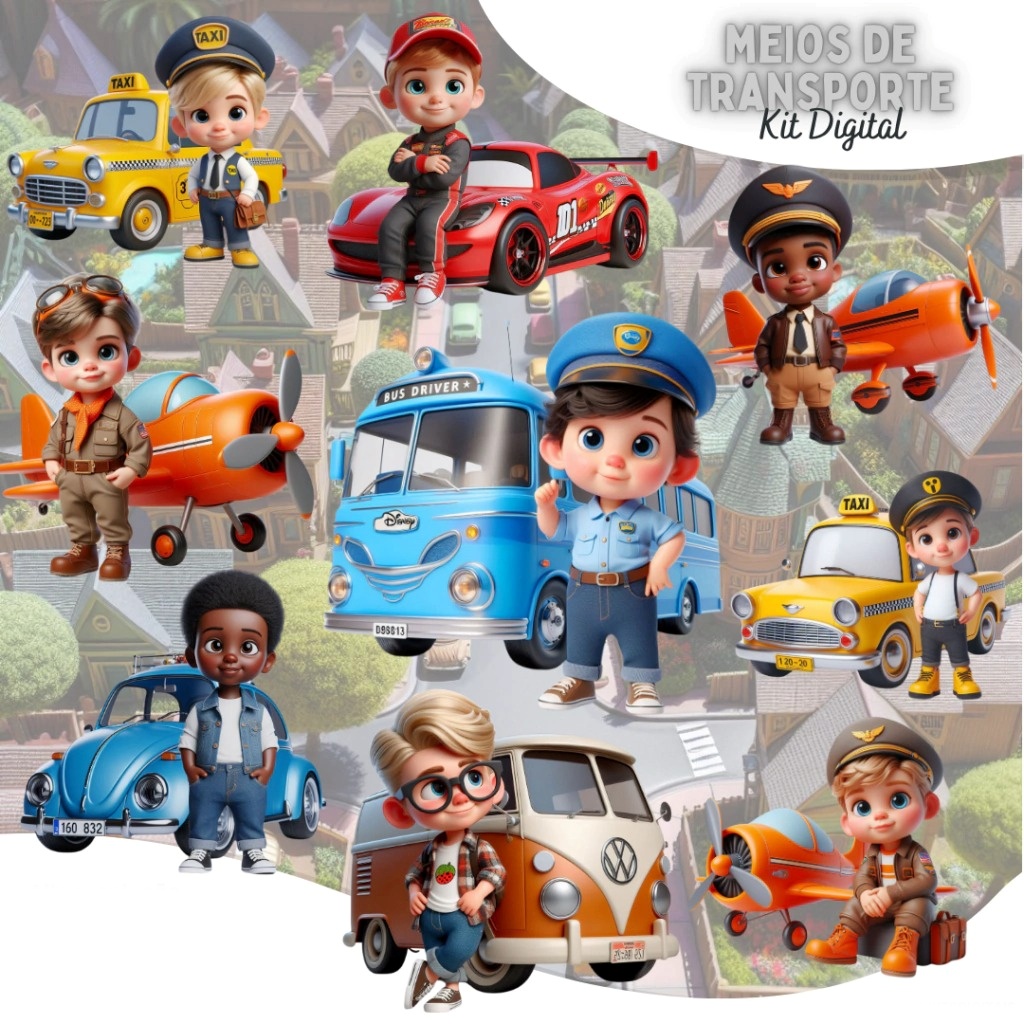 Meios de Transporte Meios de Transporte - Kit Digital - Imagem 1