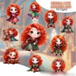 Merida Cute Aquarela - Kit Digital