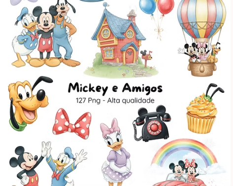 Mickey and Friends Mickey e Amigos - Kit Digital - Imagem 1