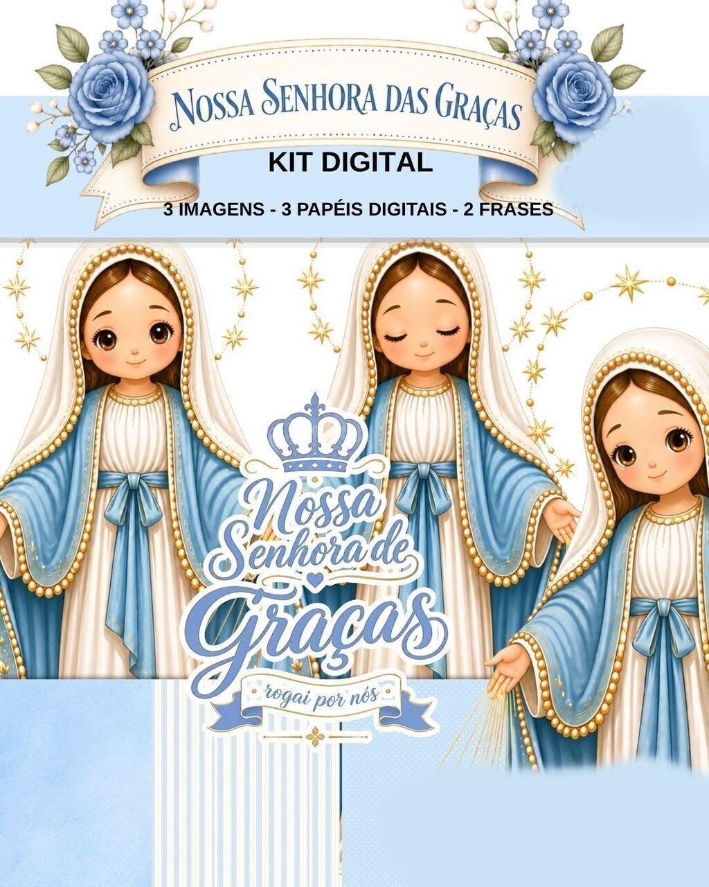 NOSSA SENHORA DAS GRAÇAS Nossa Senhora das Graças - Kit Digital - Imagem 1