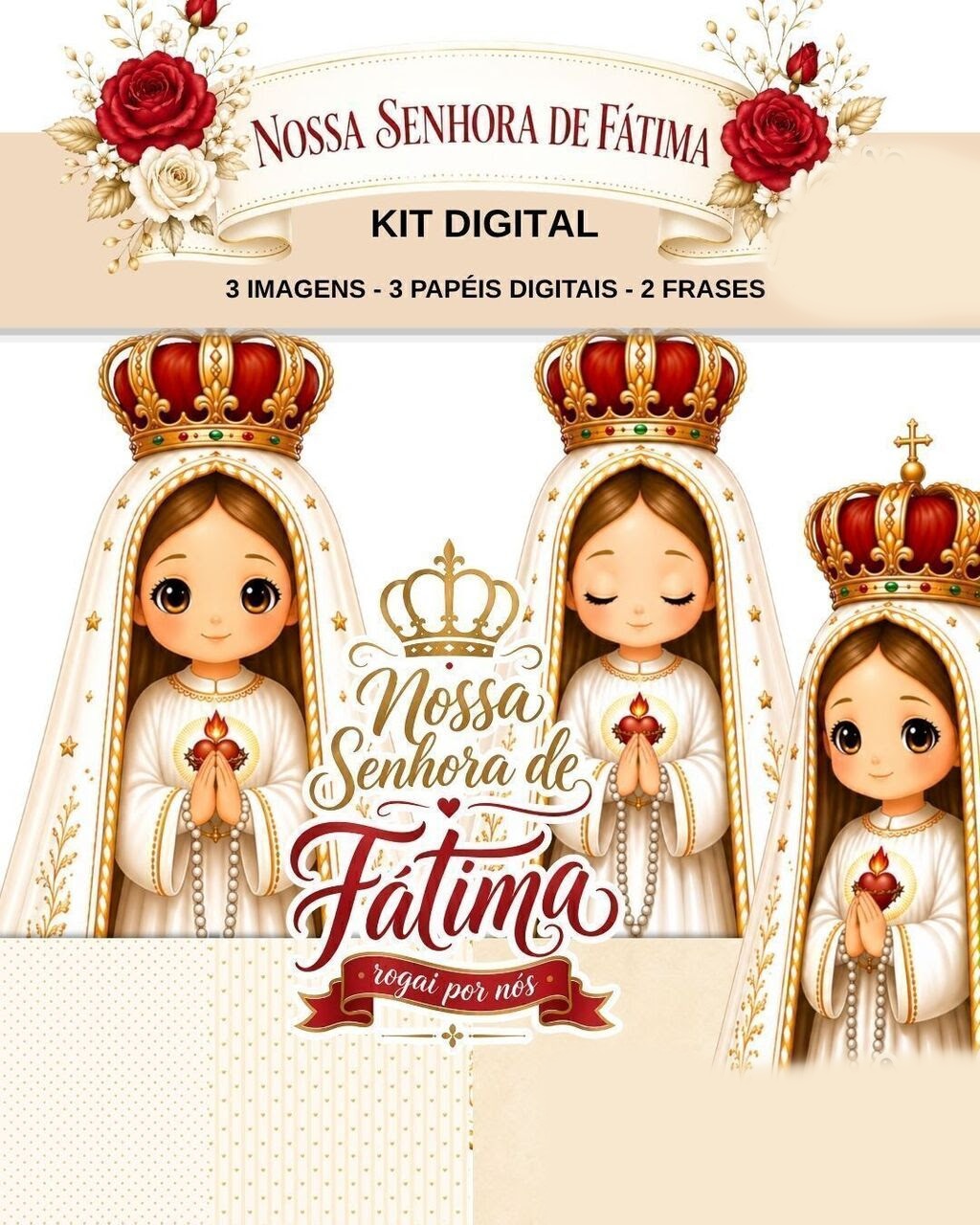 NOSSA SENHORA DE FATIMA Nossa Senhora de Fátima - Kit Digital - Imagem 1