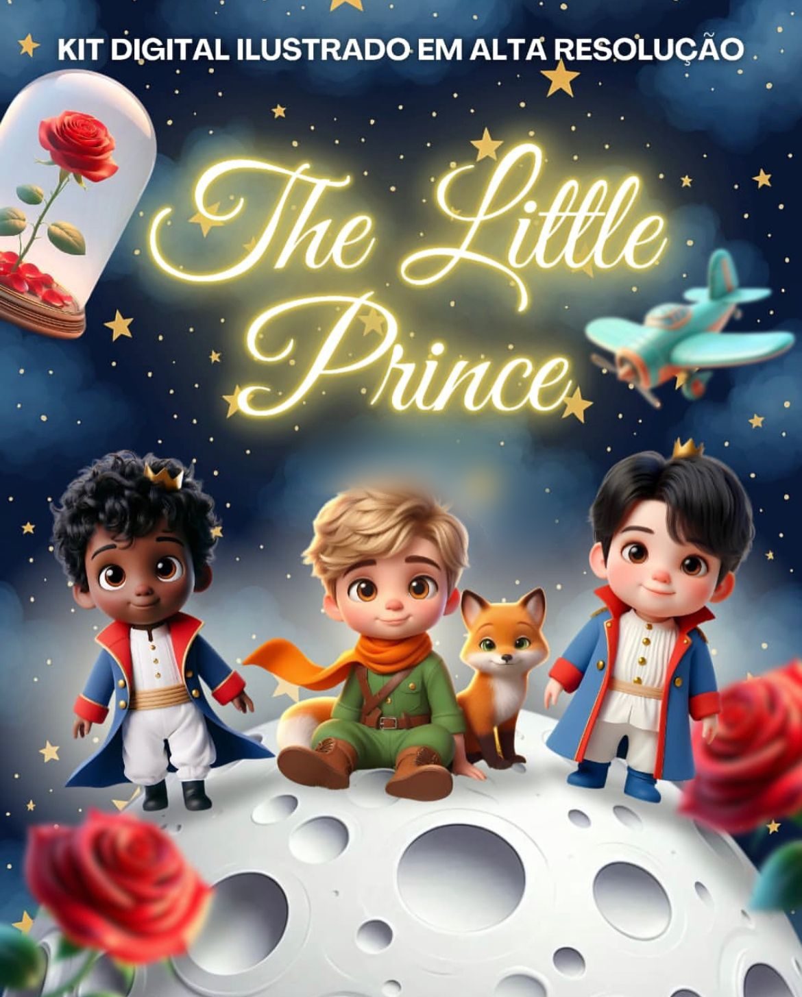 O PEQUENO PRÍNCIPE COM MASCOTES O Pequeno Príncipe - Kit Digital - Imagem 1
