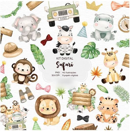 Safari Safari - Kit Digital - Imagem 1