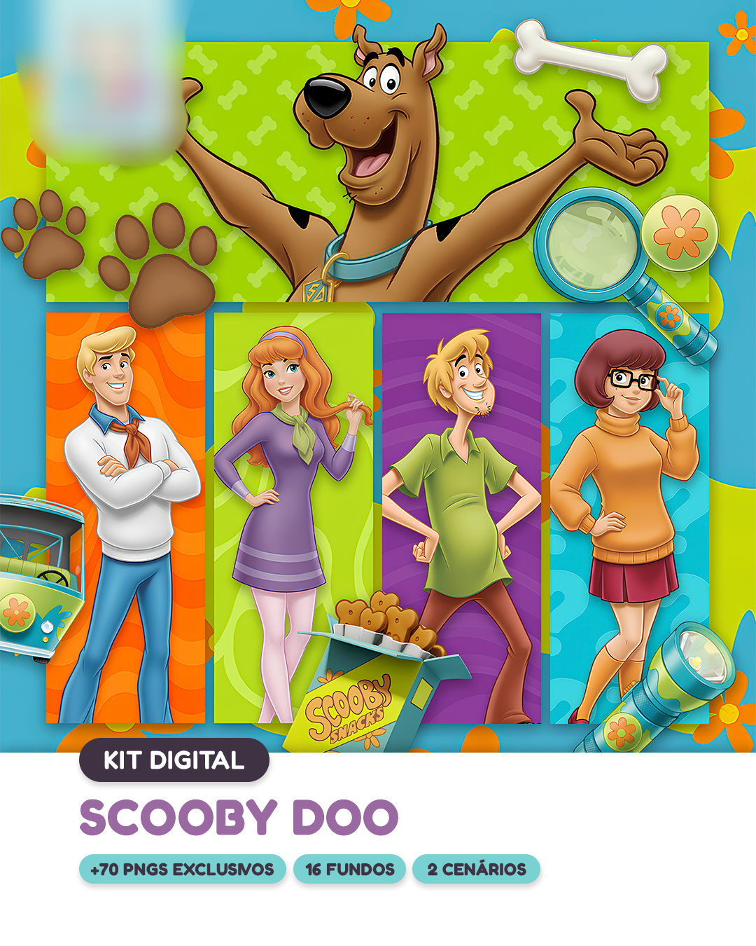 Scooby Doo Scooby Doo - Kit Digital - Imagem 1