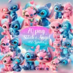 Stitch e Angel - Kit Digital