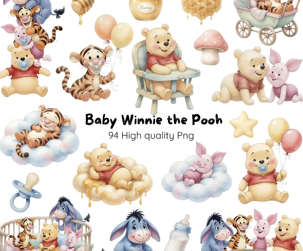 Ursinho Pooh Ursinho Pooh - Kit Digital - Imagem 1