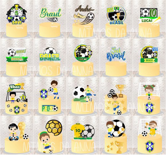 39 Topo de Bolo - Futebol - Imagem 1