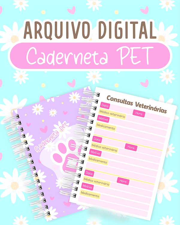 443 - Caderneta Pet Caderneta Pet - Encadernação - Imagem 1