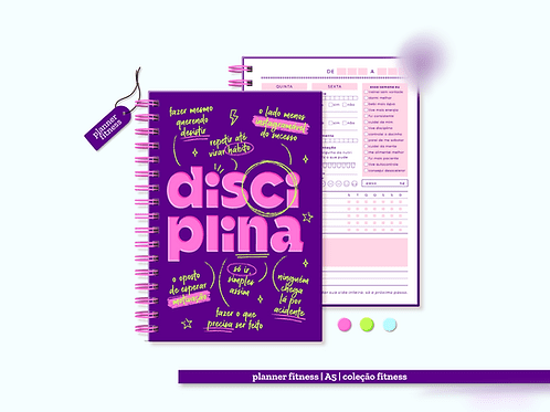 464 - Fitness Planner & Capas Planner Fitness + Capas - Encadernação - Imagem 1