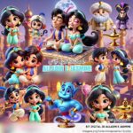 Aladdin e Jasmine - Kit Digital