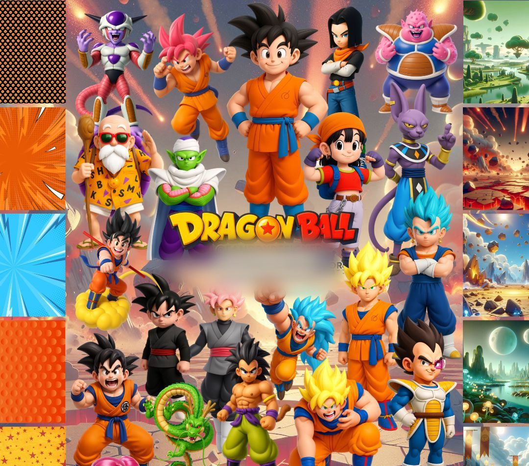 DRAGON BALL-Z TRADICIONAL 3D Dragon Ball Z - Kit Digital - Imagem 1