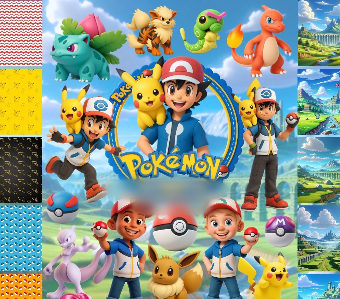 POKEMON II 3D Pokemon - Kit Digital - Imagem 1